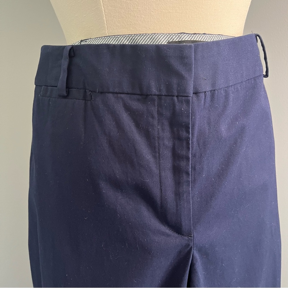 Talbots Heritage 16W Navy Blue Straight Leg Cropped Pants - Picture 3 of 12